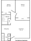 2BR/1BA
