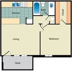 1BR/1BA