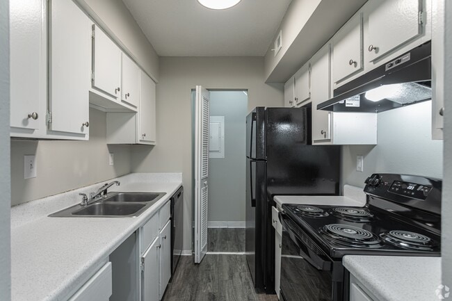 Cocina de los apartamentos de Indiandale