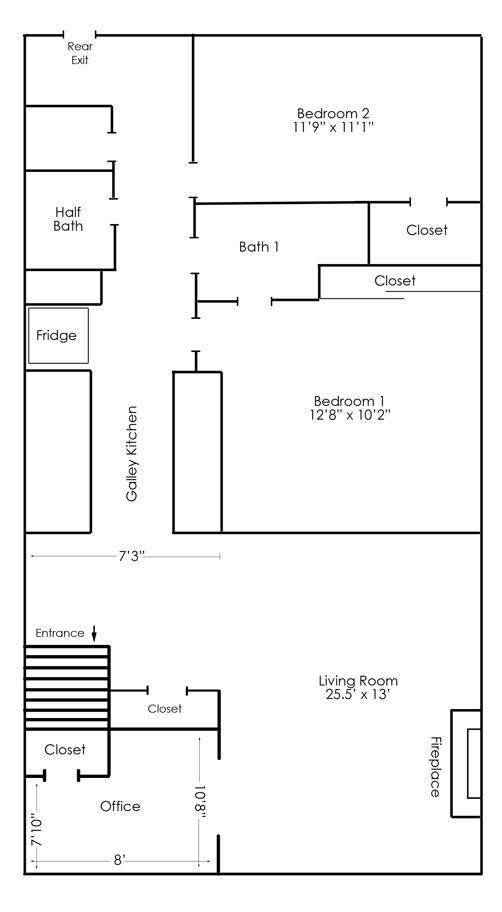 713 S Claremont, 1 de abril, 2 de abril - Plano - Harris Point Chicago