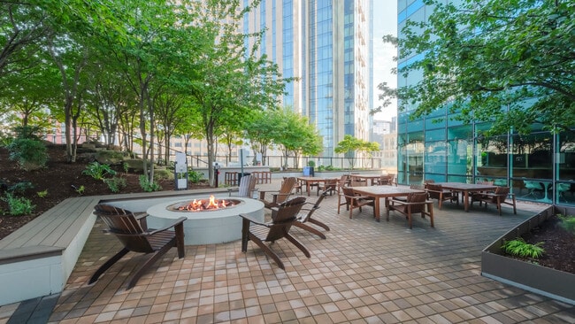 Outdoor Lounge with Fire Pit