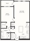 A3 - 1x1 floor plan Encore Metro at Millenia