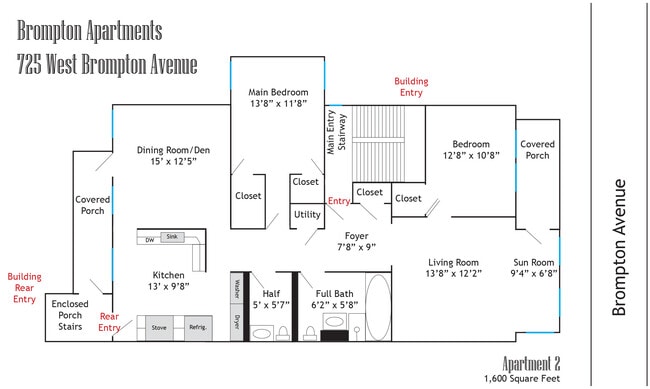 Apartment 2 Floor Plan