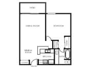 1BR/1BA
