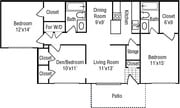 3BR/2BA
