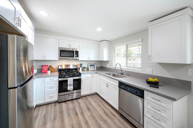 Chefs Kitchen with All Stainless Steel Appliances
