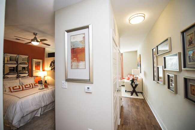 Spacious Junior 1 Bedroom featuring hardwood flooring and airy interiors