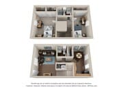 2 Bed 1.5 Bath TH