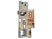 1 Bed, 1 Bath