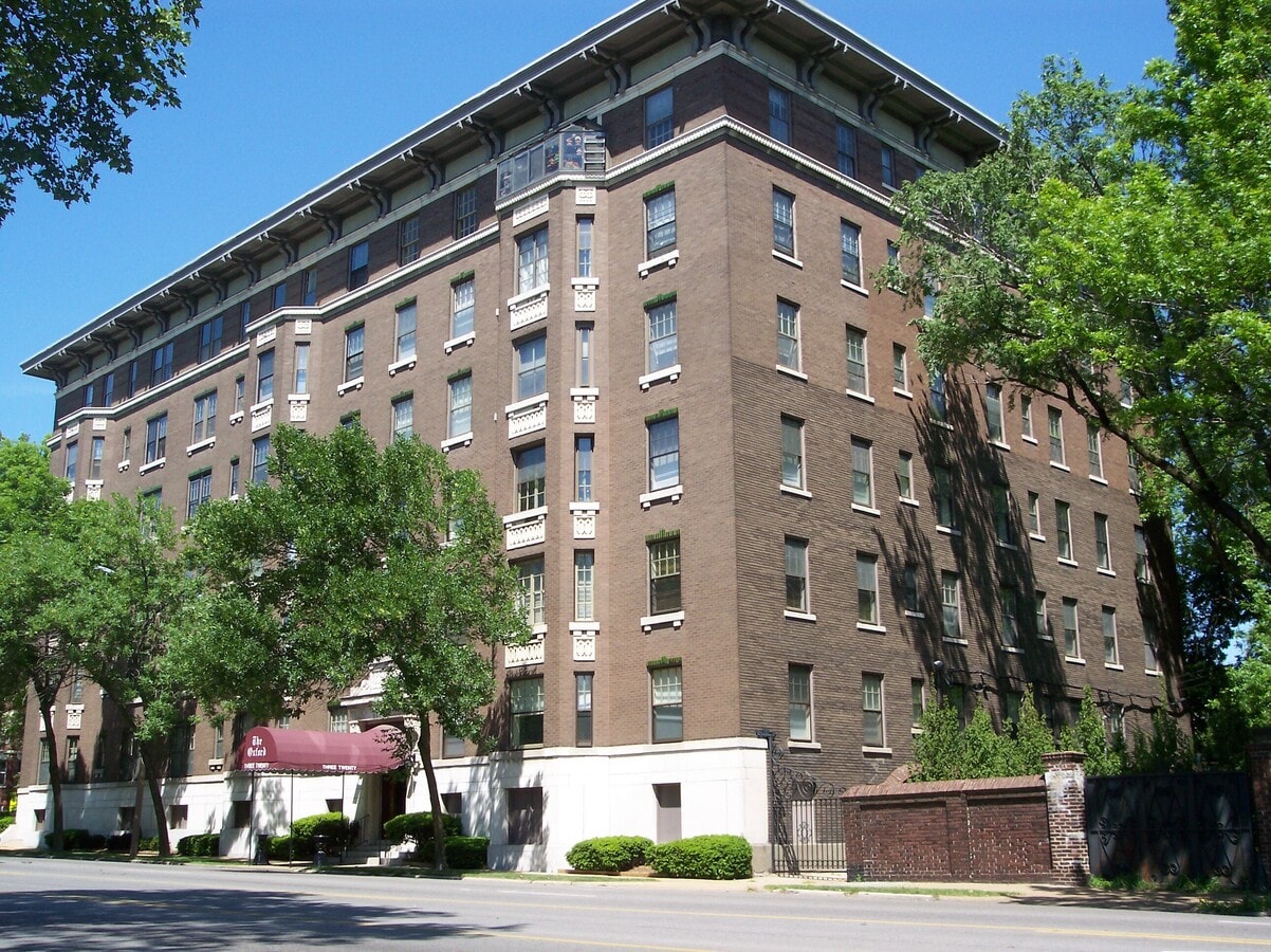 View from the southwest - The Oxford Apartments
