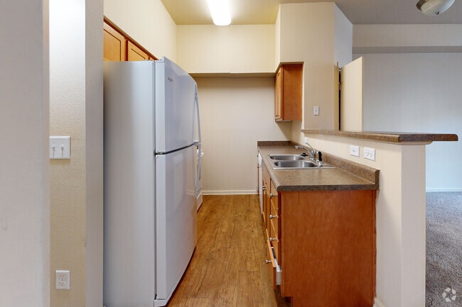 1BR, 1BA - 544SF - Kitchen - Dahlia Square Senior Apartments