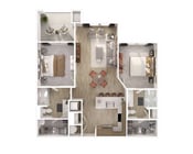 B1_2Bed_2Bath_1026 Sq Ft