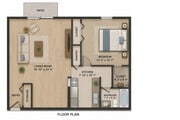1br, 1ba - 803 sq ft