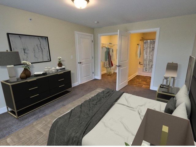 Master suite - Mohawk Riverfront Apartments