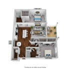 Roseman: 2 Bed, 2 Bath | 1116 SF
