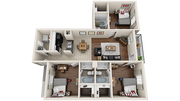 The Vine at Bermuda Run 3x3 Standard Floor Plan