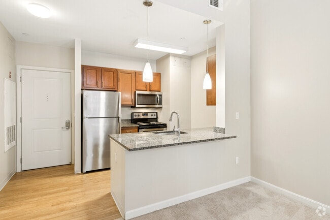Studio - 507SF - Kitchen - Residences @ Malden Station