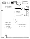 Aloma - 1 habitación, 1 baño, 530 pies cuadrados