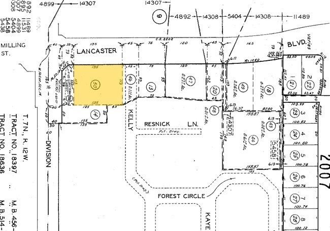 Plat Map - 102 E Lancaster Blvd Apartments