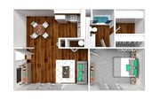 1 bedroom 1 bathroom 628 sq ft