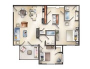 2 bedroom with Patio (Watervale, larger!)