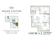 2B-5 | 795 Square Foot Two Bedroom Two Bath