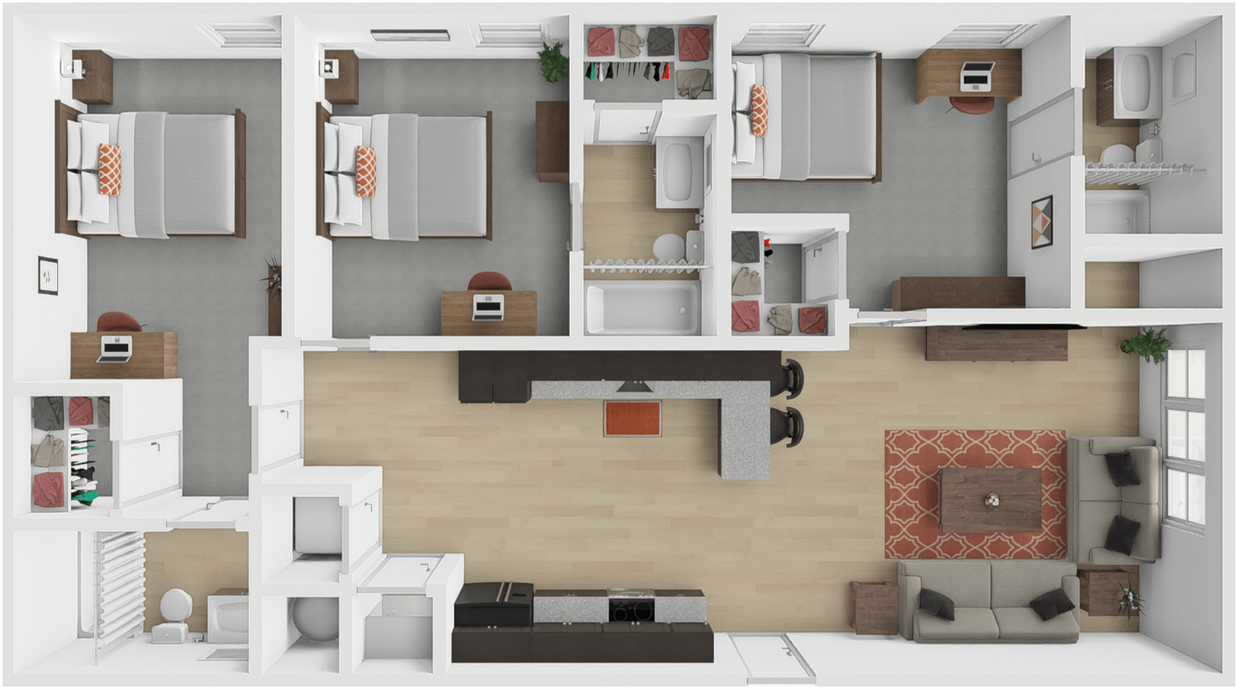 Floor Plan - Waycar BEDROOM ONLY