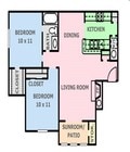 2BR/1BA