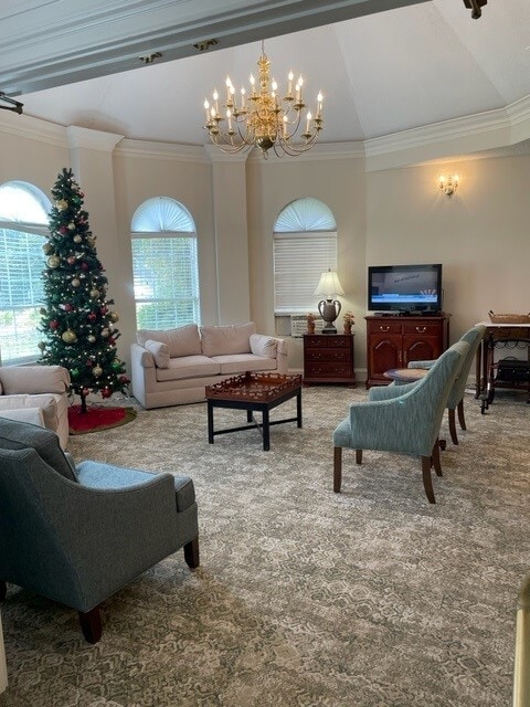 common area for gathering and games - Sunabella Senior Living