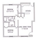 2BR/1BA
