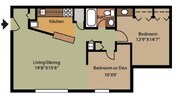 2BR/1BA