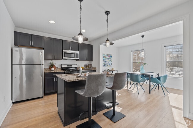 2BR, 2.5BA - 2,062SF - Kitchen and Dining Room