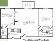 2BR/2BA