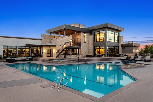 A swim at the end of the day, with the clubhouse doors right there.
