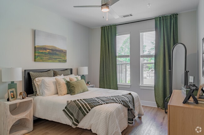 2BR, 2BA - 1,116SF - Secondary Bedroom - The Lofts at Knightdale Station