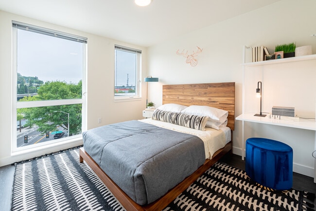 Bedroom with Large Windows - Muir