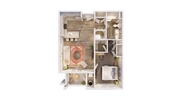 One Bedroom, One Bathroom