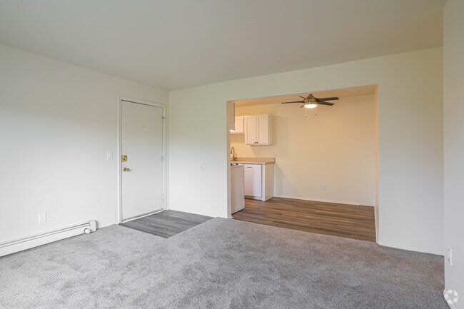 2 BR, 1 BA - Living Room - Breton Court