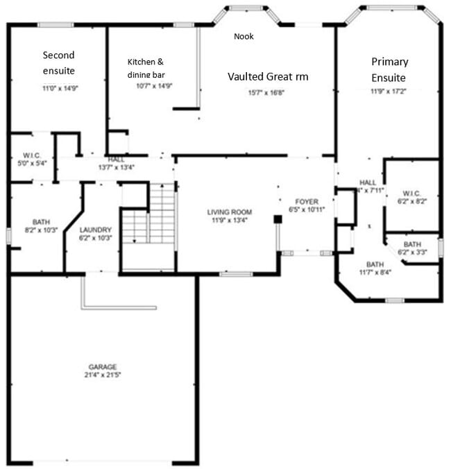 floor plan - 152 Las Lunas St