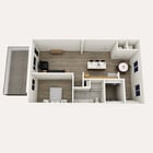 Plan A2 · 1 Bed / 1 Bath · 1,023 SF