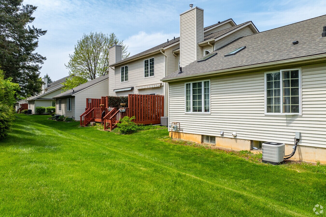 Rear Patios - The Court Conominiums