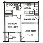 1BR/1BA
