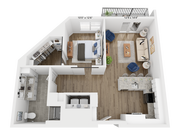 A15 floor plan Rivette Tower