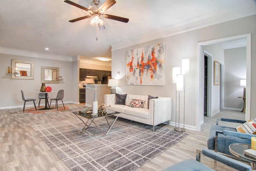 Open Kitchen and Living Area