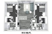 2Bed 2 Bath A