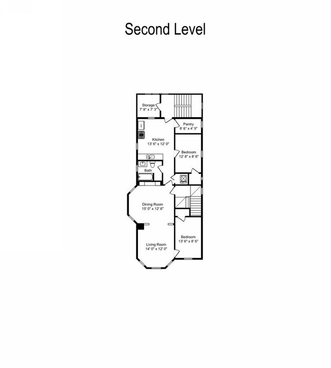 Floor Plan - 2341 W Cortez St Apartments Unit #2
