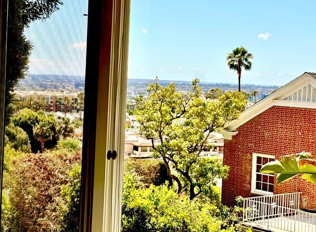 Living room window with some ocean view