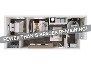 848 | 1x1 Den A - Less Than 5 Spaces Left!