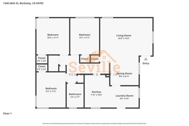 Photo - Single story 3BR/1BA home in convenient South Berkeley neighborhood.