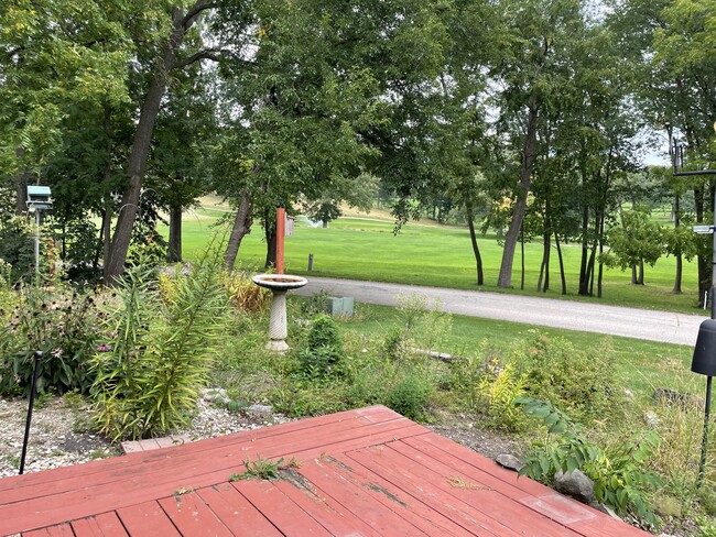 Vista del campo de golf desde la terraza.